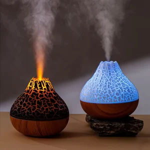 Smart 300ML Ultrasonic Volcano Air Humidifier Portable Mini USB Bedroom 5V Plug Power Aroma Function Humidistat