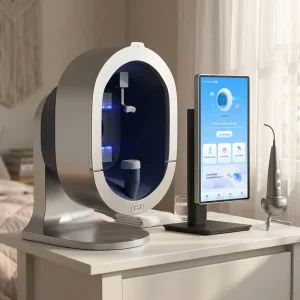 Smart 3D AI Skin Analyzer 8 Spectrum Scanner Facial Analysis Machine Detection Wrinkles Blackheads Oil Spots WiFi EU Plug