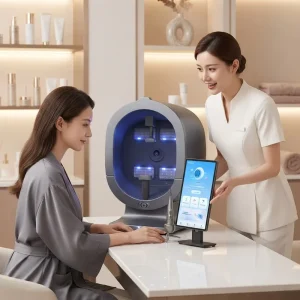 Smart 3D AI Skin Analyzer 8 Spectrum Skin Scanner Facial Analysis Machine for Detection of Wrinkles Blackheads Oil Spots