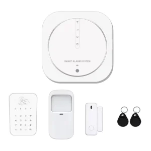 Tuya Smart 4G WiFi Ethernet RJ45 EU Standard Alarm System Kit Wireless Home Security Burglar Alarm with RFID APP Control