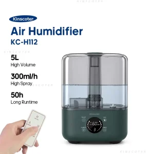 Smart 5L Cool Mist Humidifier Ultrasonic Air Humidifier with Remote Control Timer Humidity Control for Bedroom Home Office