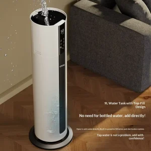 Smart AC Powered Humidifier Household Low Noise Touch Control 9L Large Capacity Mother Baby Moisturizing Hydrating Constant
