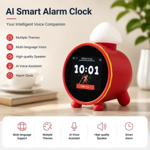 Smart AI Alarm Clock Wi Fi Learning Device Student Question Answering Time Manager Children’s Self discipline Timer ChatGPT