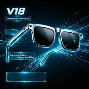 Smart AI Glasses Real Time Translation Meeting Notes AI Recognition Camera for Business Travel