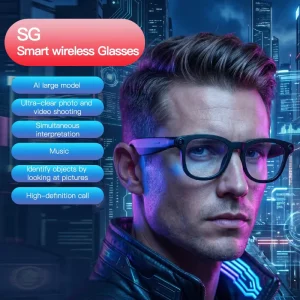 Smart AI Glasses with Translation for Music & Touch Control Image Recognition
