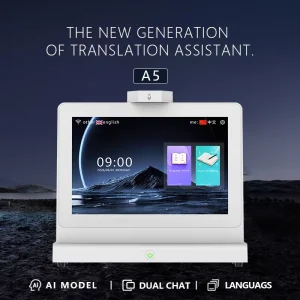 Smart AI Language Translator 10.1 Inch Dual Screen IPS Touch Android OS 4G WiFi Face to Face Voice Translation Machine
