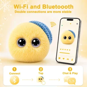 Smart AI Plush Robot Toy Talking AI Stuffed Animal Voice Recognition ODM OEM AI Robot Toy App Control Chatbot Companion Pet