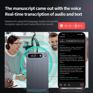 Smart AI Recorder Meeting Voice-to-Text Real-Time Transcription Summary Mind Map Noise Cancellation Digital Voice Recorder