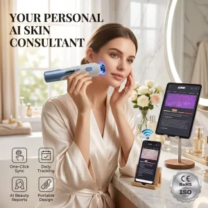 Smart AI Skin Analyzer Wireless Digital Skin Detector Digital Microscope, Professional Beauty Salon Skin Care Scanner