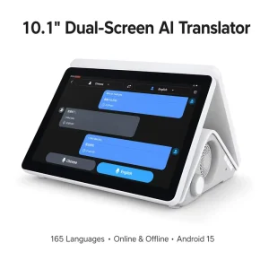 Smart AI Translator with Dual Screen AI Chat Voice Translation 165 Languages Offline Translator Device Android 15