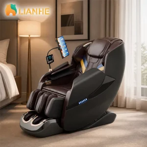 Smart AI Voice Control Full Body Massager Chair 4D SL Track System Weightless Suspension Deep Tissue Therapy Heated Rollers