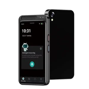 Smart AI Wearable Voice Recorder Support 134 Languages AI Transcription With Bluetooth Android WiFi for Business Meeting