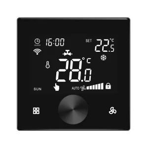 Smart APP Control Temperature Knob Thermostat for Cooling Air Conditioning Thermostat with Electric Valve FCU Wifi Thermostat
