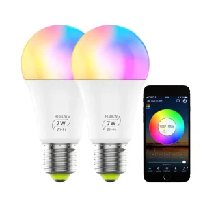 Smart APP Dimming Color Fit 9W 12W E27 B22 Wifi APP Control AC LED Bulb A60 A70