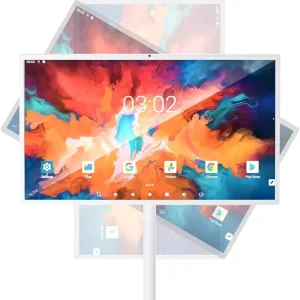 Smart Android 13 TV Monitor 32 Inch FHD IPS LCD Multi Touch Display Stand Battery Wireless Mirror Adjustable 8GB RAM