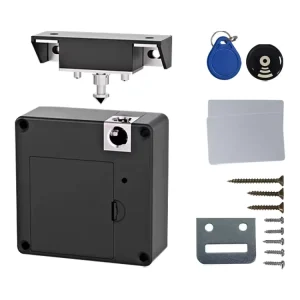 Smart Anti-Theft Keyless Cabinet/Drawer Lock Sensor ABS Steel Construction Invisible Design for Gym Spa Sauna
