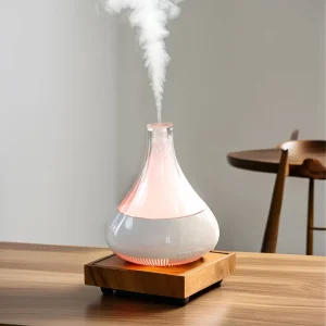 Smart Aroma Humidifier 350 ml Large Capacity Indoor Use with 7 Colour Changing and Transmitting LED Light