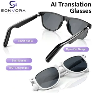 Smart Audio Sunglasses with AI Translation Glasses Support Video Call Translation and Face to face Translation