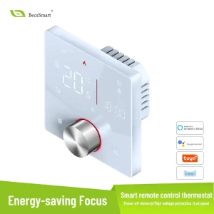 Smart BHT 009 2T Wifi Temperature Control Matter 220v 24v Programmable Smart Dual Display AI Heating Thermostat