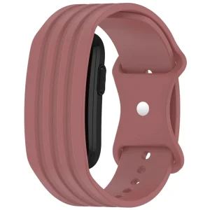 Smart Band No Screen Sports Bracelet Eight-Character Tail Silicone Watch Strap 22mm Band Width Button Buckle