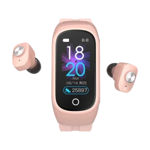 Smart Band Smart Bracelet with Earphone & Earbuds Wireless Smart Watch LED Battery Indicator JL Chipset IPX 4 Waterproof