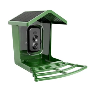 Smart Bird Feeder Camera with 4K 8MP Sensor AI Bird ID & Full Color Night Vision 10000mAh Rechargeable Battery IP66 Waterproof