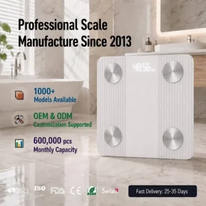 Smart Bluetooth Body Fat Scale Digital Bathroom Weight Monitor High Precision Sensors App Sync 12 Health Metrics