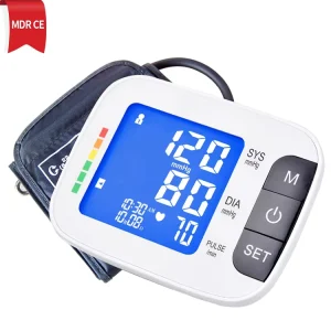 Smart Bluetooth Upper Arm Digital Blood Pressure Monitor Talking Backlight Home Use Automatic BP Measuring Machine
