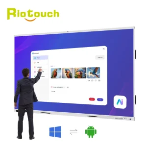 Smart Board Riotouch Ai Teaching 65 75 86 98 100 105 110 Inch for School Interactive Whiteboard Panel Interactive Boards