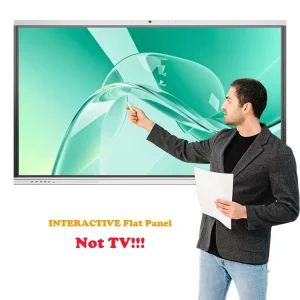 Smart Board for Teaching 75 Inch 4k with Ai Camera and Ai Assistant Digital Interactive Touch Board Screen Office All in One