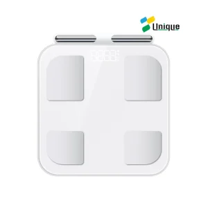 Smart Body Fat Scale 8 Electrodes Rechargeable Portable Stainless Design Digital Display for Enabled for Health