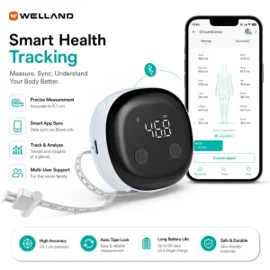 Smart Body Measuring Tape Blue tooth Digital Electronic Tape Measure with App for Fitness Weight Loss OEM ODM