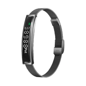 Smart Bracelet B3 Wristband Style Heart Rate Pedometer Sleep Blood Oxygen Monitoring Period Reminder Waterproof Steel Silicone