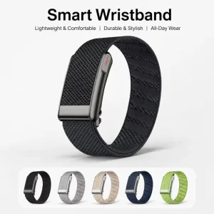 Smart Bracelet Bands Step Counter Health Monitor Sleep Tracker Waterproof AI Sleep Analysis Automatic Alarm Clock APP Control