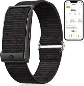 Smart Bracelet Health and Fitness Tracker No Subscription Fees Black