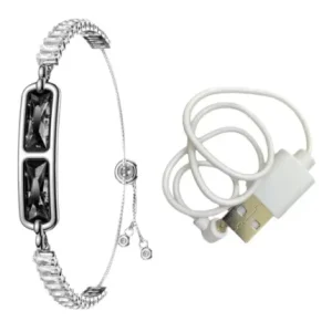 Smart Bracelet with Heart Rate, Blood Oxygen, Stress, Fitness, Sleep, HRV, and Female Menstrual Cycle Monitoring a Caring