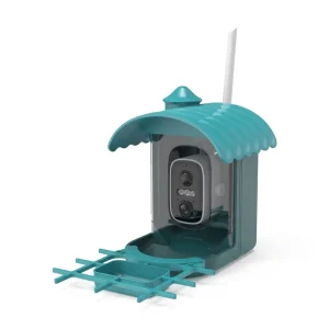 Smart Camera Bird Feeder with AI Bird Recognition Automatic Outdoor Waterproof Solar Powered Plastic Hanging Wildlife Monitoring