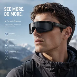 Smart Camera Glasses Outdoor Cycling Sunglasses with Video Recording and Audio Eyewear