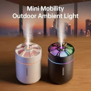 Smart Car Air Freshener Diffuser Ultrasonic USB Humidifier 7 Color Light Portable