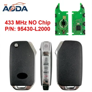 Smart Car Key Remote Vehicle Key P N 95430 L2000 CQOTD00660 No Chip for Kia K5