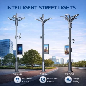 Smart City Solar & DC AC Powered IP66 Rated LED Street Light with Central Management System for Highway Use