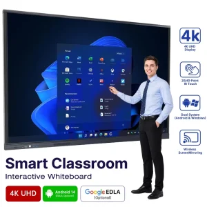 Smart Classroom Board 75 86 100 110 Inch Interactive Smart Panel All in One Device for School Projects