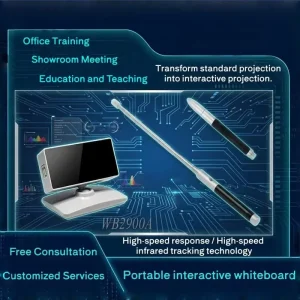 Smart Classroom Infrared Touch Interactive Whiteboard Pen Writing Supporting Android Windows Systems Plastic Material