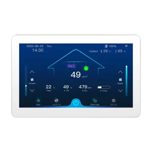 Smart Color Screen VOC PM2.5 CO2 Temperature Humidity WIFI Fresh Air Ventilation System Thermostat Fan Controller