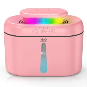 Smart Cool Mist Glass Humidifier >5.0L Large Capacity Auto Shut Humidity Sensor Ultra Quiet USB Powered Household Aromatherapy