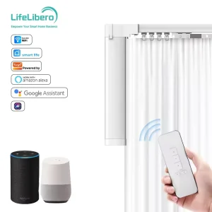 Smart Curtain Kit WiFi ZigBee Matter Motor Electric Motorized Curtain Track System 2.2m to 8.2m Curtain Use for Home Office