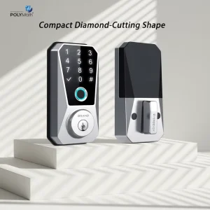 Smart Deadbolt Lock Fingerprint Keypad Tuya App Control Keyless Entry Home Security WiFi Zinc Alloy