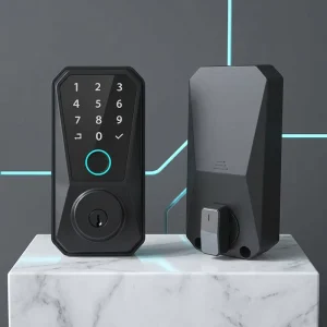 Smart Deadbolt Lock Fingerprint Keypad Tuya WiFi App Control Keyless Entry Zinc Alloy Digital Door Lock for Home Security