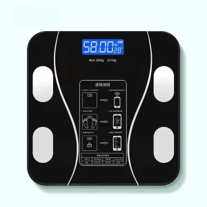 Smart Digital Body Fat Scale Max With App Connectivity for Bathroom Use LED Display Screen