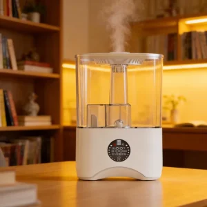 Smart Digital Display Cool Mist Humidifier Transparent Water Tank Humidistat App Controlled for Household Use Bedroom Living